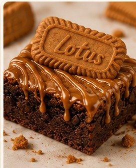 Lotus Biscoff brownie from Brownie Bliss